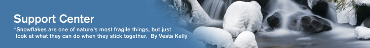 Support Center / Snowflakes are one of nature's most fragile things, but just look at what they can do when you stick them together. - By Vesta Kelly